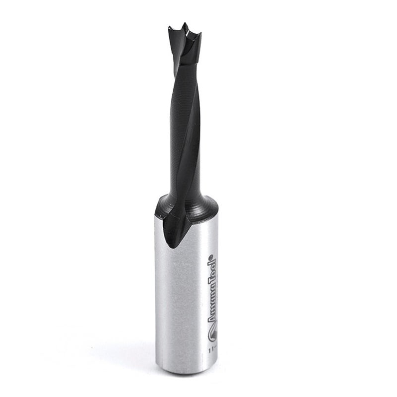 Amana Tool - 201005 Carbide Tipped Brad Pt. Boring Bit R/H 5mm Dia x 57mm Long x 10mm Sh - Image 1